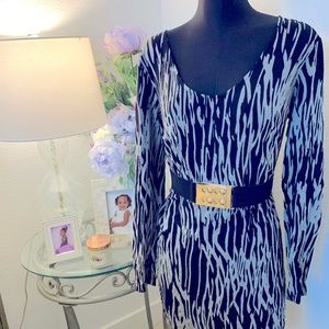 Tiger print midi dress